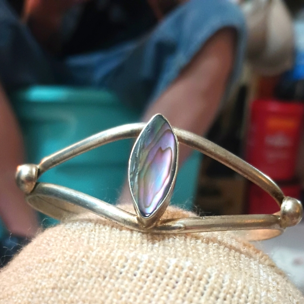 Abalone cuff bracelet